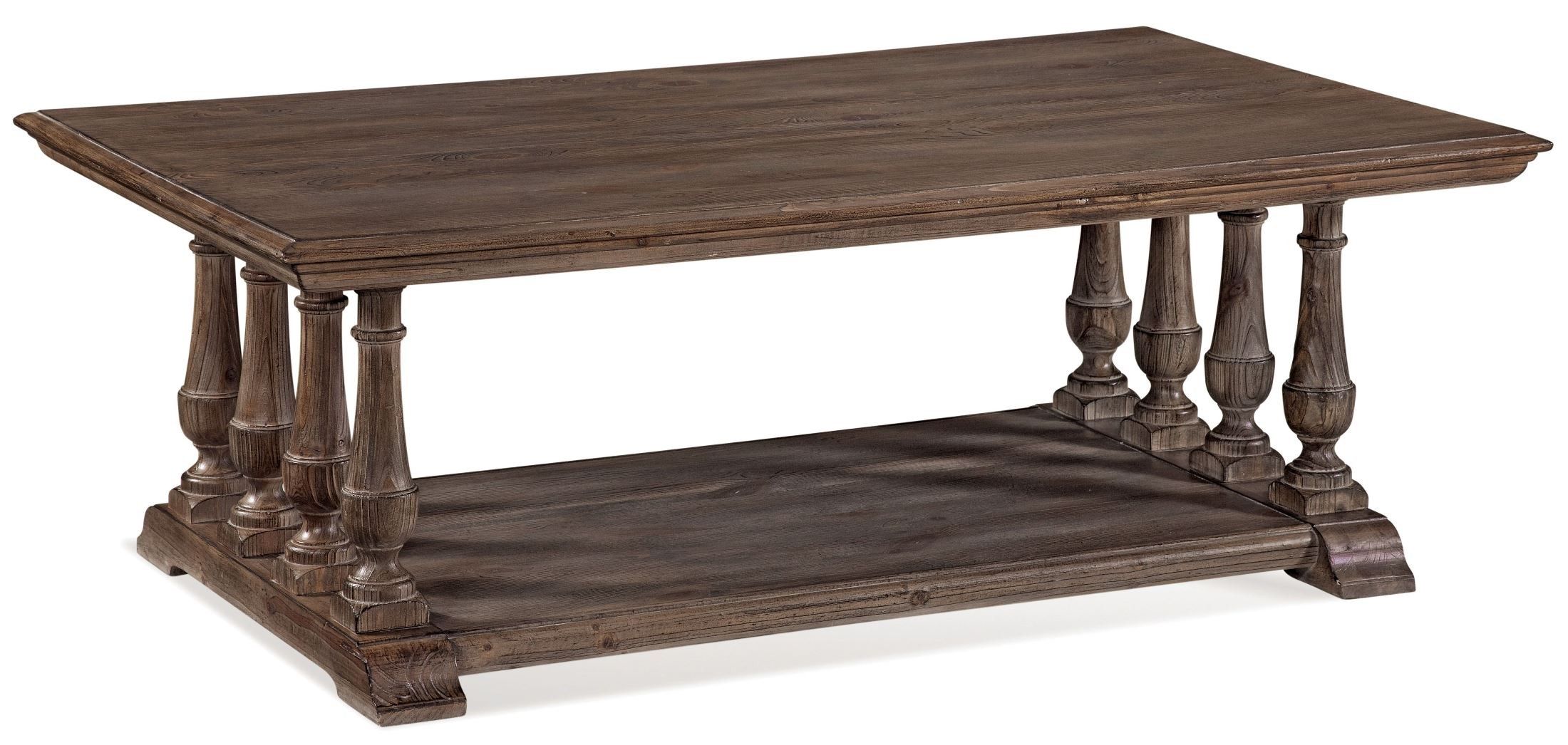 Pemberton Smoke Barnside Rectangular Cocktail Table From Throughout Smoked Barnwood Cocktail Tables (View 14 of 15)