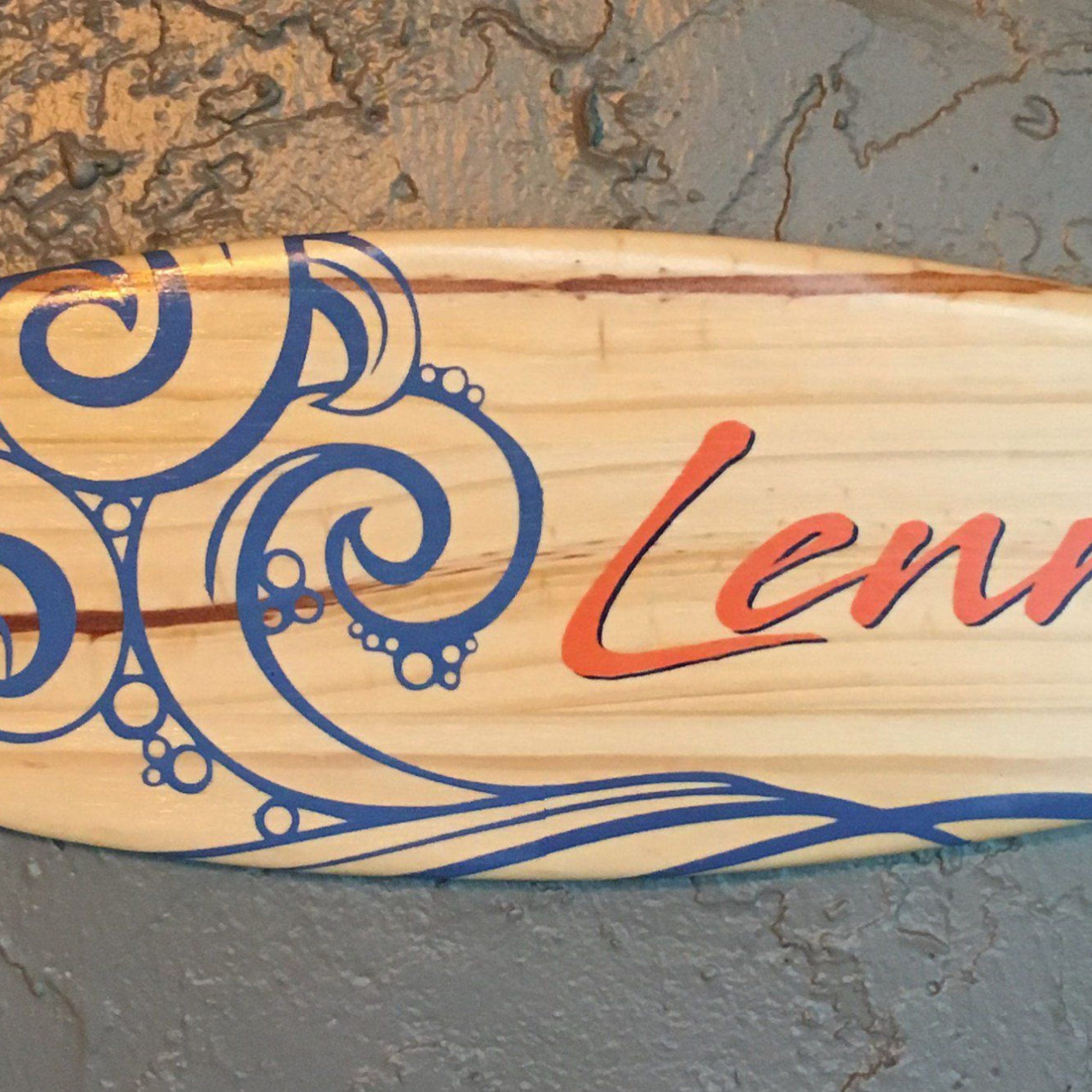 Personalized Surfboard Decor Customized Name Wall Art Surf Intended For Surfing Wall Art (Photo 13 of 15)