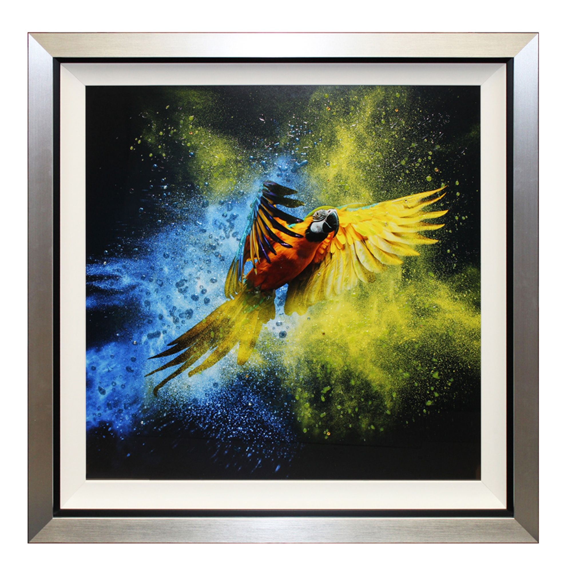 Pictures Flying Colours Iii Liquid Art Framed Print Pertaining To Liquid Wall Art (Photo 13 of 15)