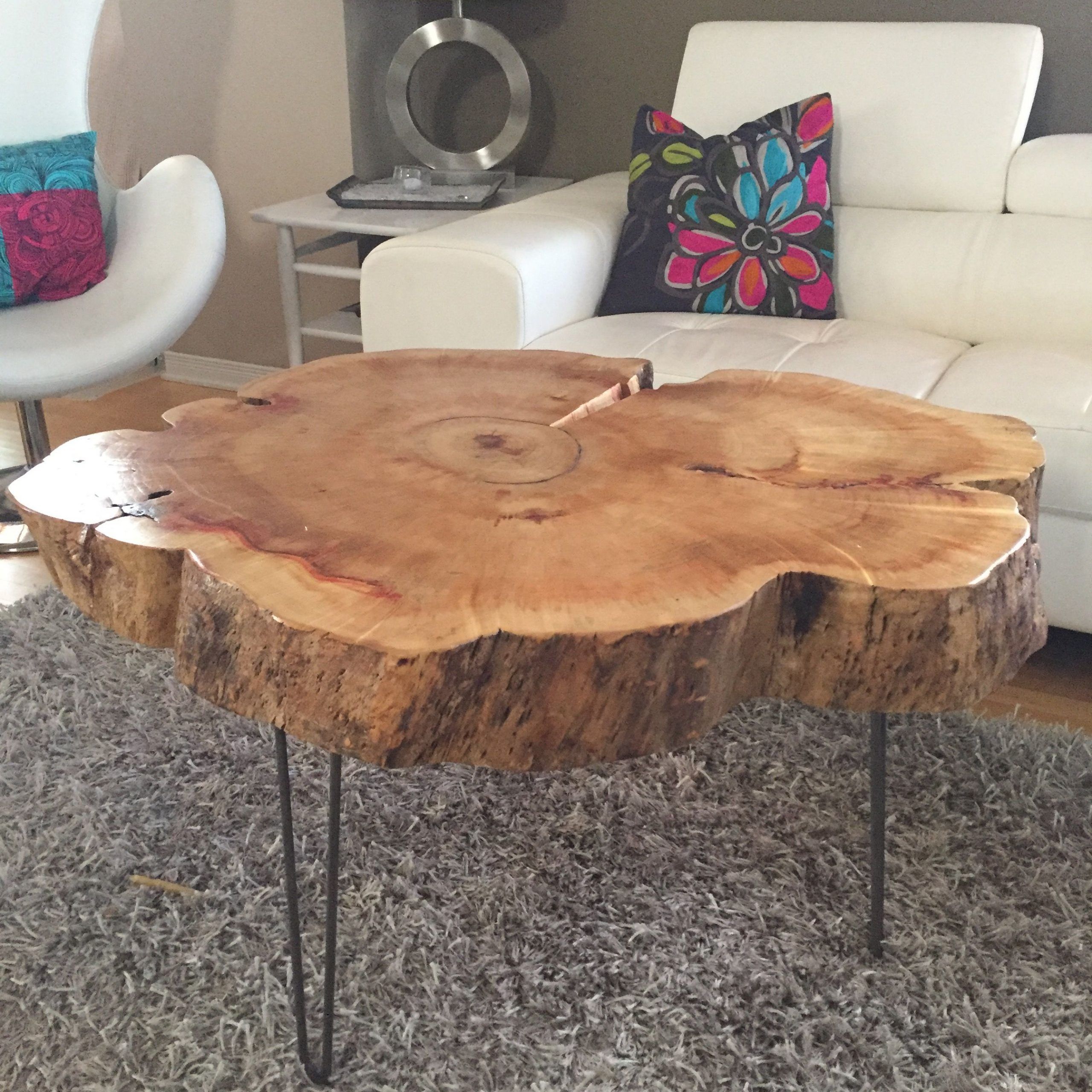 Pin On Rough Cut Build Ideas With Regard To Oak Wood And Metal Legs Coffee Tables (View 2 of 15)