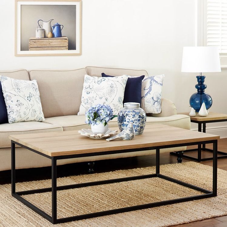 Pinmary Jo On Decor | Coffee Table, Iron Coffee Table Regarding Metal And Mission Oak Coffee Tables (View 8 of 15)