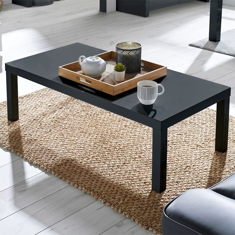 Puro Grey High Gloss Coffee Table – Home Store Living Intended For Gray And Black Coffee Tables (Photo 1 of 15)
