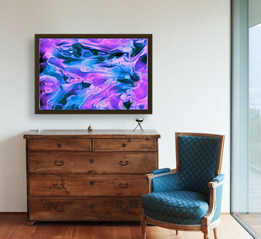 Purple Ice – Purple Blue Abstract Swirl Wall Art Within Swirl Wall Art (Photo 15 of 15)