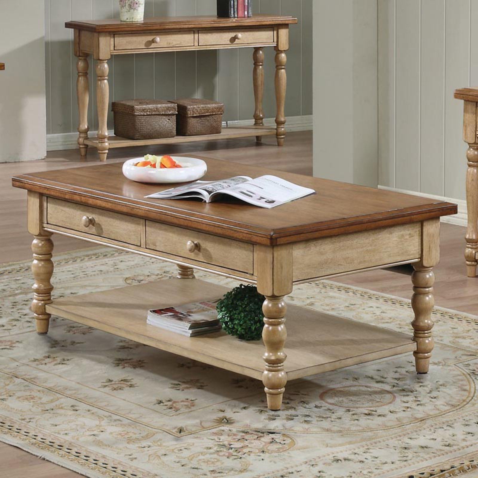Quails Run 2 Drawer Coffee Table | Coffee Table Rectangle Throughout 2 Drawer Coffee Tables (Photo 2 of 15)