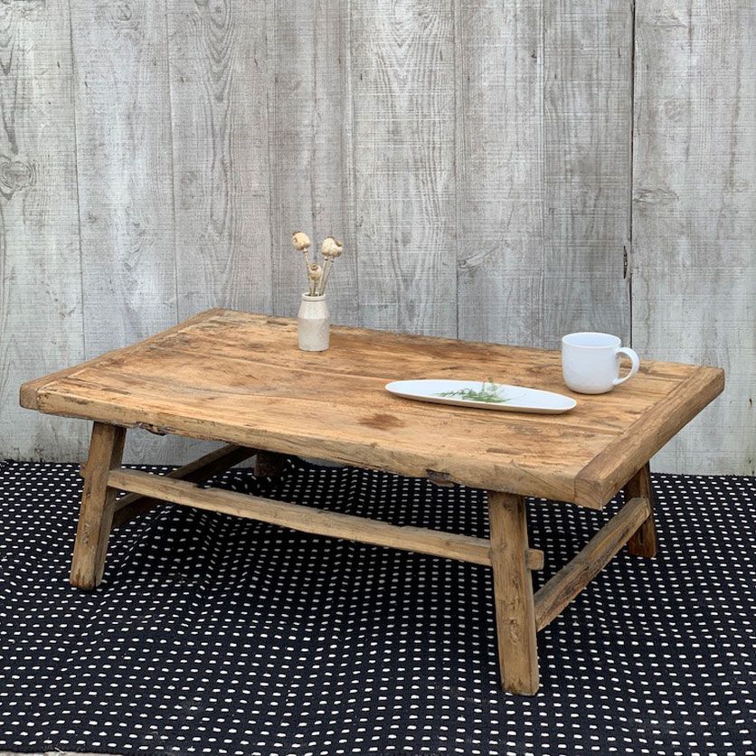 Reclaimed Rustic Wood Coffee Table | Sophia – Home Barn In Rustic Espresso Wood Coffee Tables (View 2 of 15)