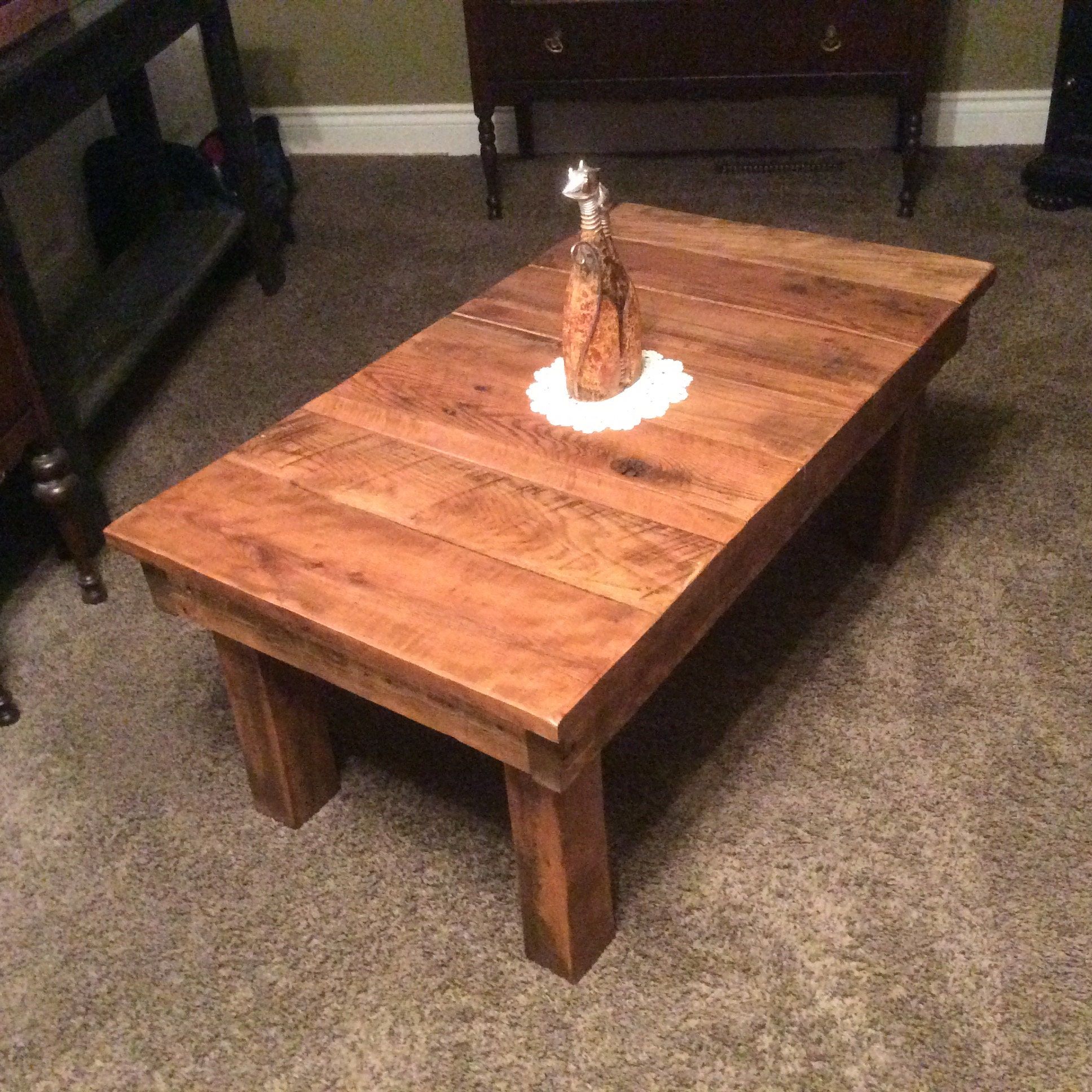Reclaimed Wood Rustic Coffee Table With Barnwood Coffee Tables (View 5 of 15)