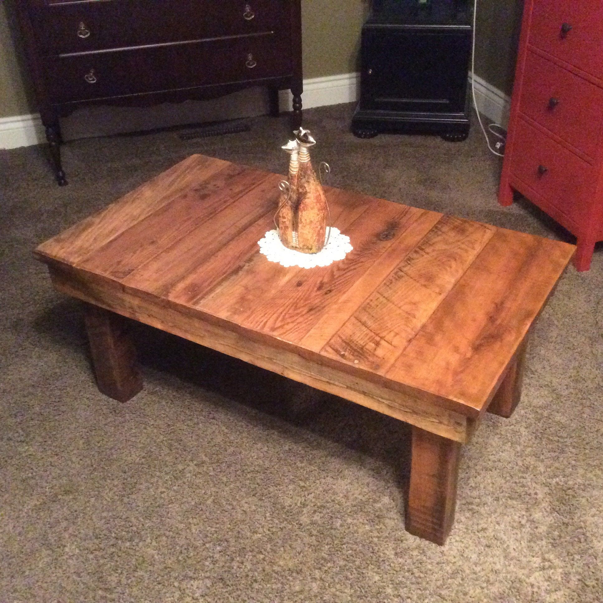 Reclaimed Wood Rustic Coffee Table With Barnwood Coffee Tables (View 3 of 15)