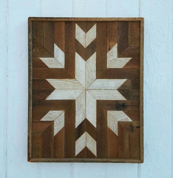 Reclaimed Wood Wall Art Decor Geometric Design Lath Art | Etsy Inside Hexagons Wood Wall Art (Photo 8 of 15)
