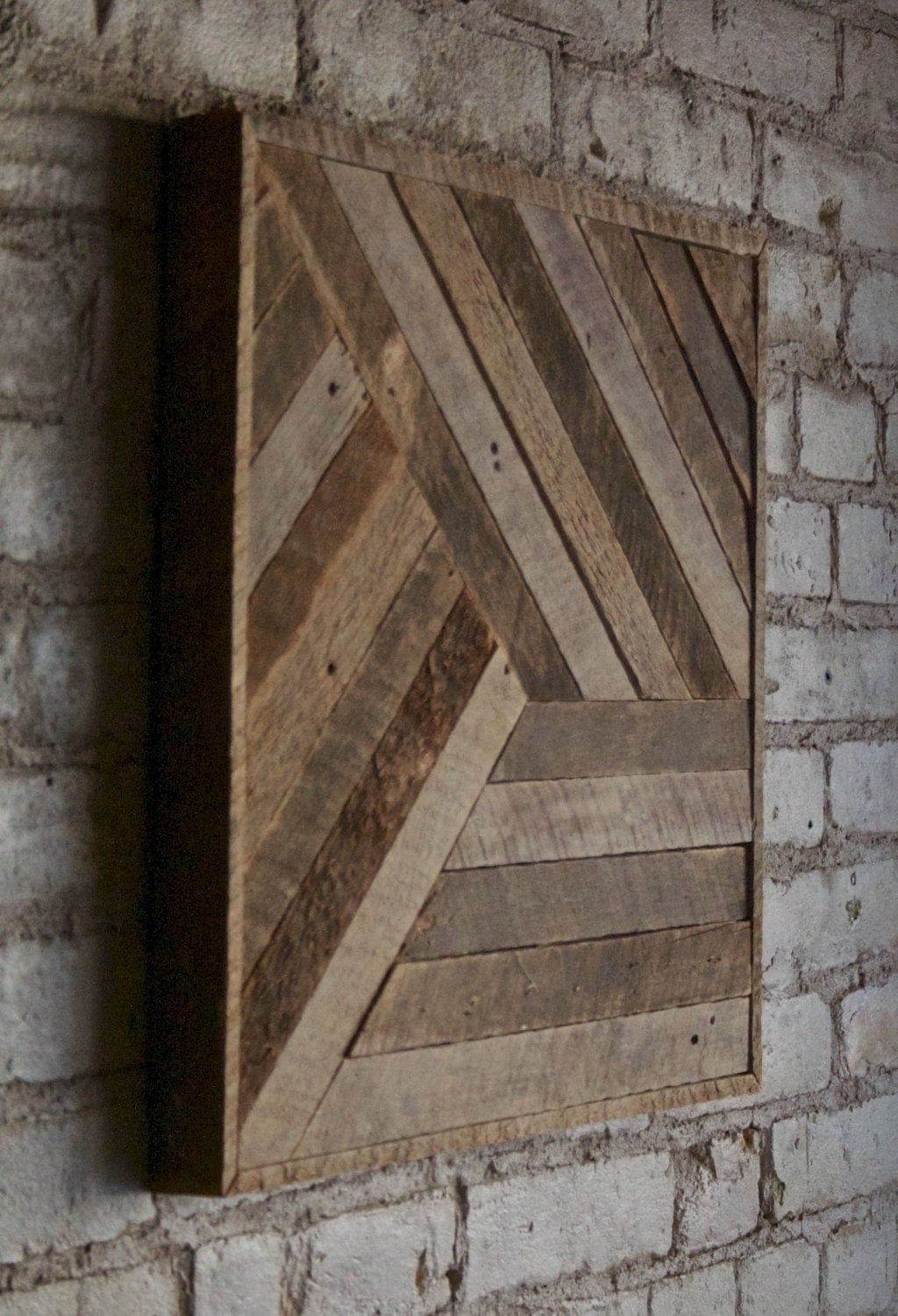 Reclaimed Wood Wall Art, Decor, Lath, Pattern, Geometric Intended For Pattern Wall Art (Photo 10 of 15)