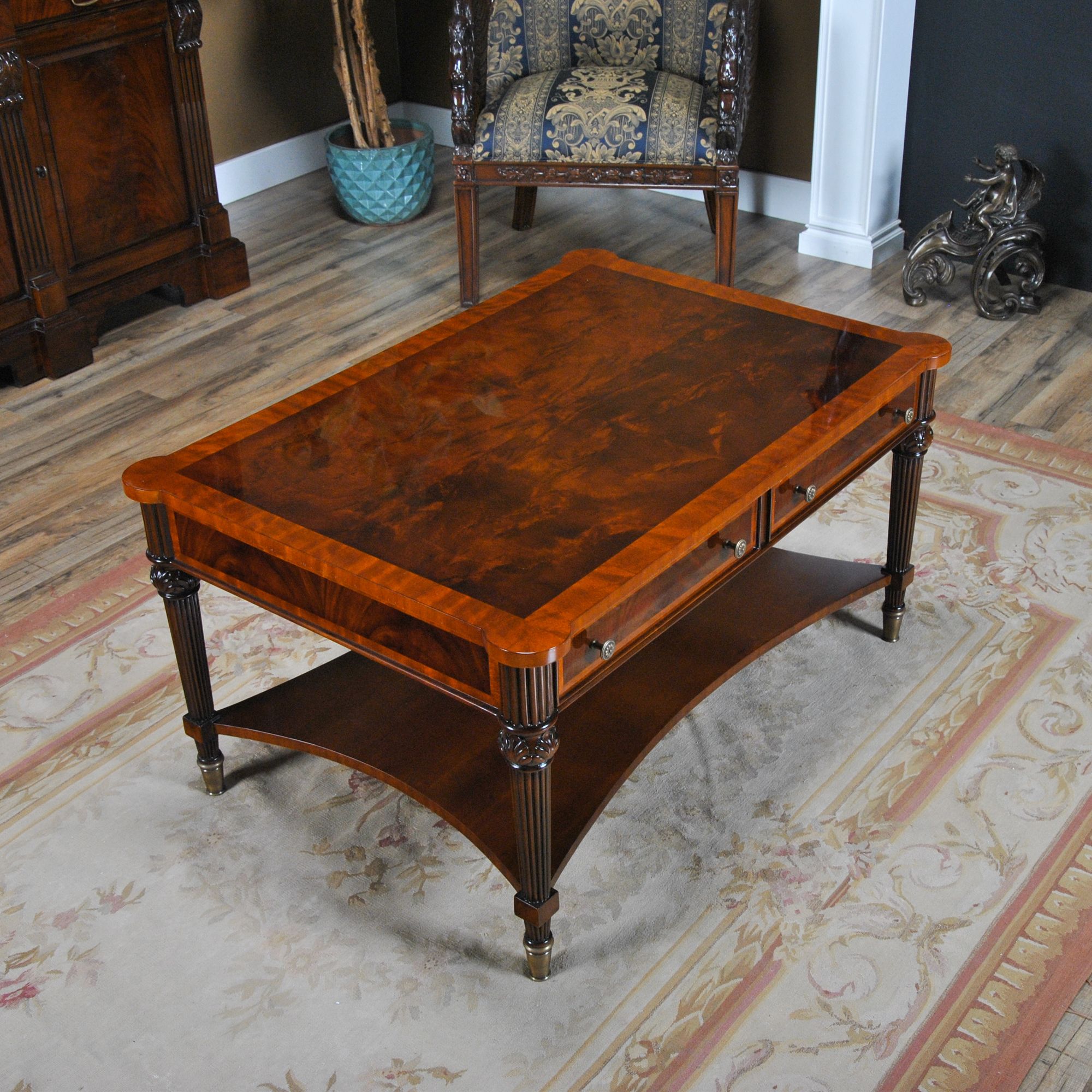 Rectangular Mahogany Coffee Table, Niagara Furniture, Free Inside Wood Rectangular Coffee Tables (View 11 of 15)