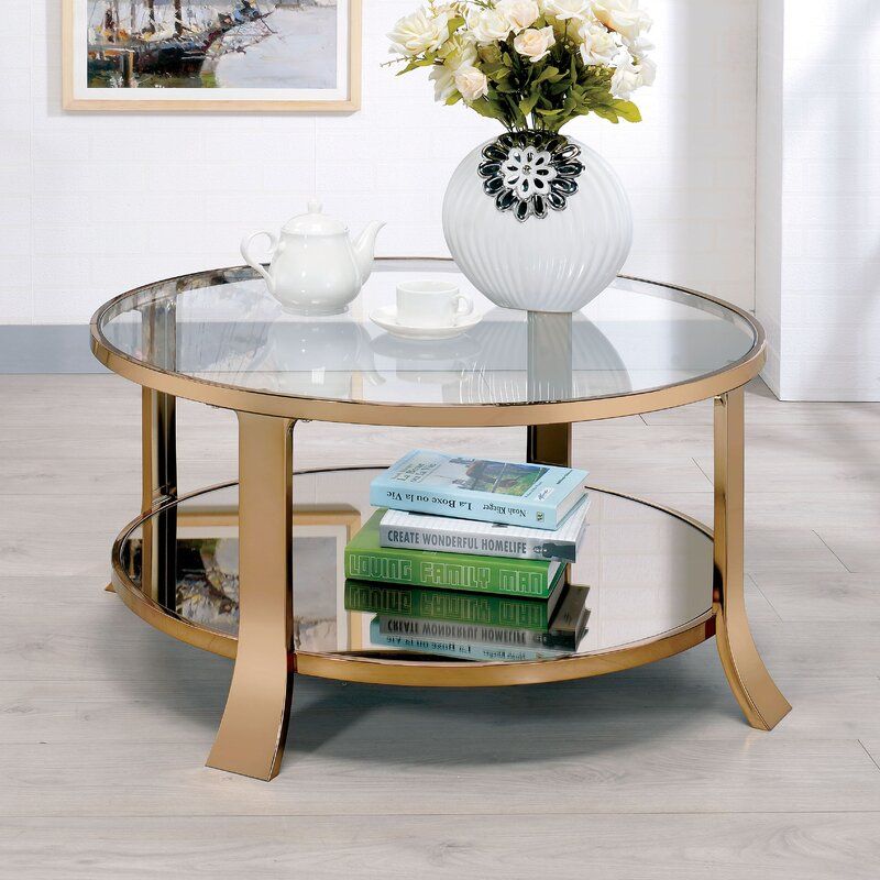 Rosdorf Park Marion Coffee Table With Storage & Reviews Regarding Open Storage Coffee Tables (View 14 of 15)