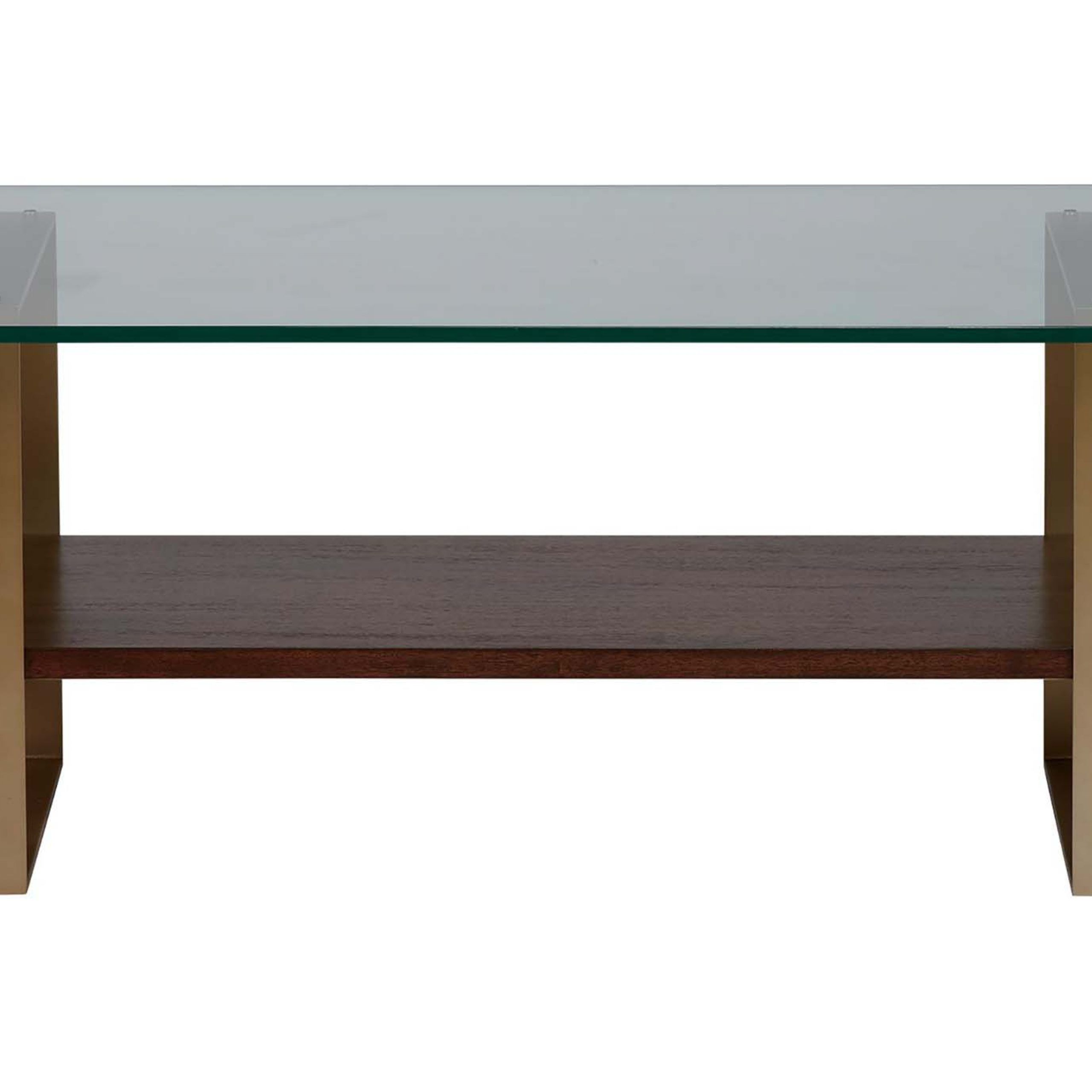 Rosemoor Glass Top Rectangular Coffee Table | Ethan Allen With Rectangular Glass Top Coffee Tables (View 4 of 15)
