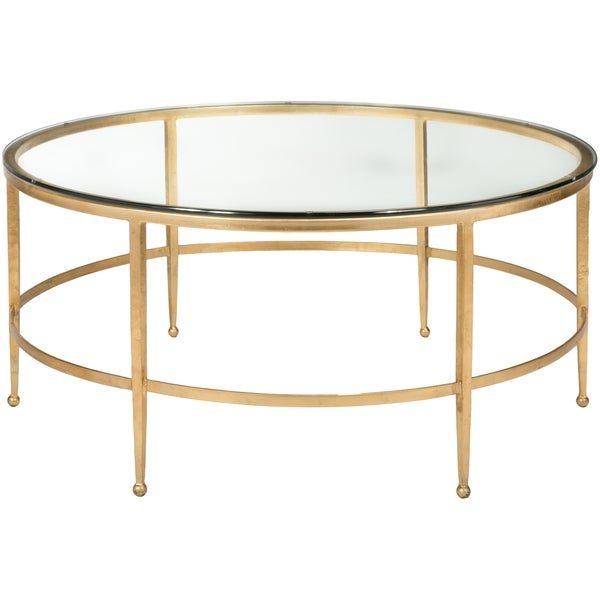 Safavieh Couture High Line Collection Edmund Antique Gold Regarding Antique Gold Aluminum Coffee Tables (View 15 of 15)