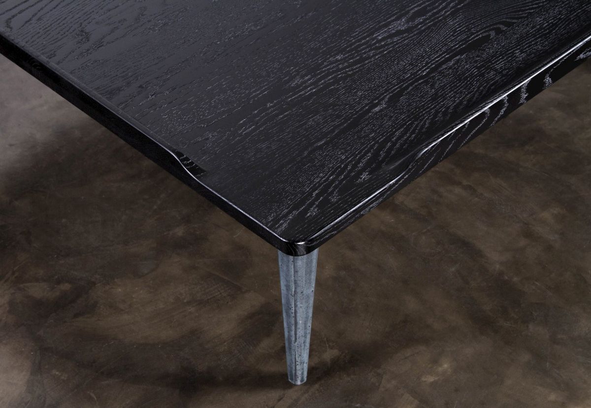 Salk Coffee Table In Black Wood Top And Matte Black Legs In Matte Black Coffee Tables (View 15 of 15)