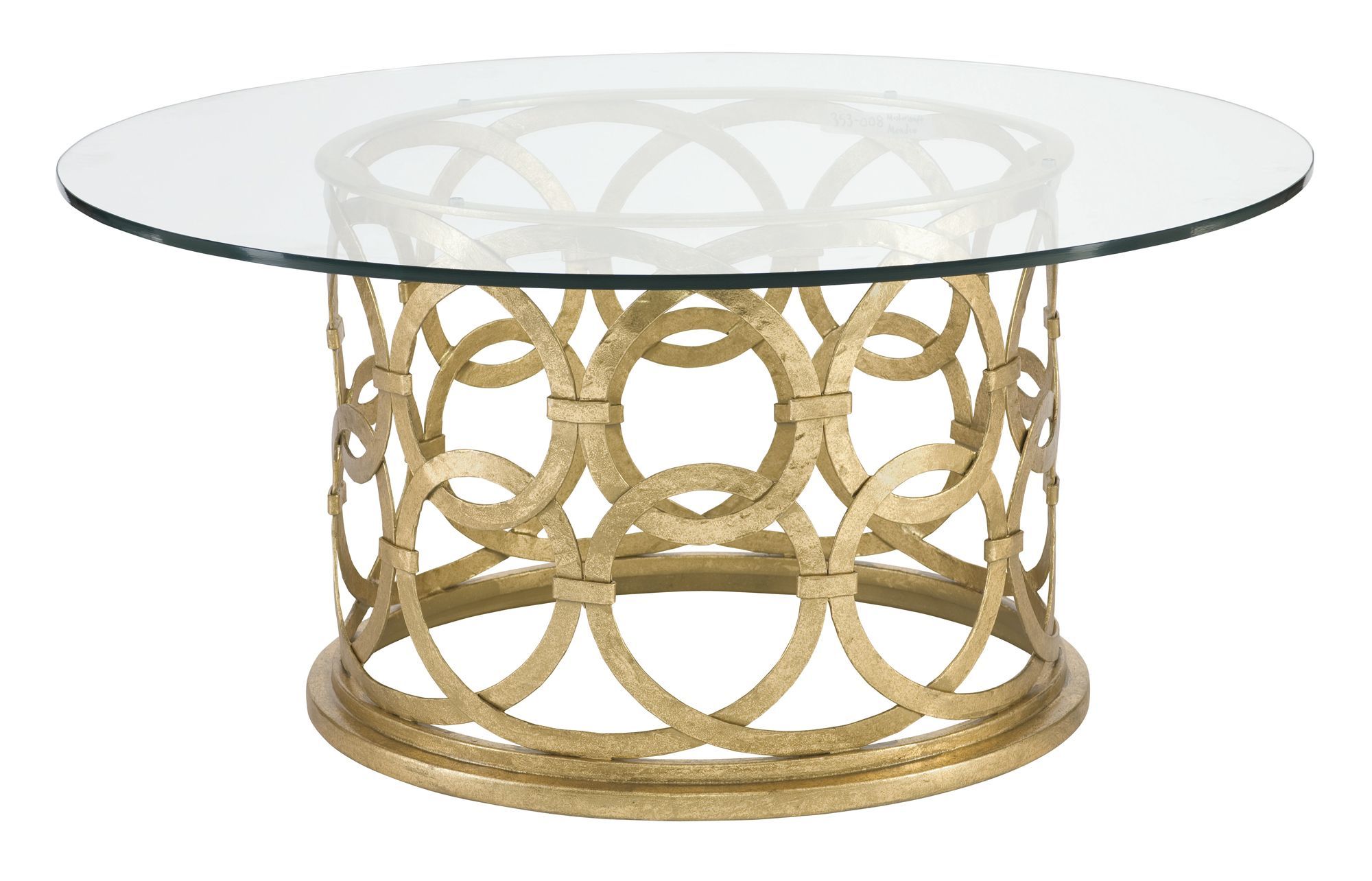 Sectional | Bernhardt | Round Gold Coffee Table, Metal Inside Gold Cocktail Tables (View 7 of 15)