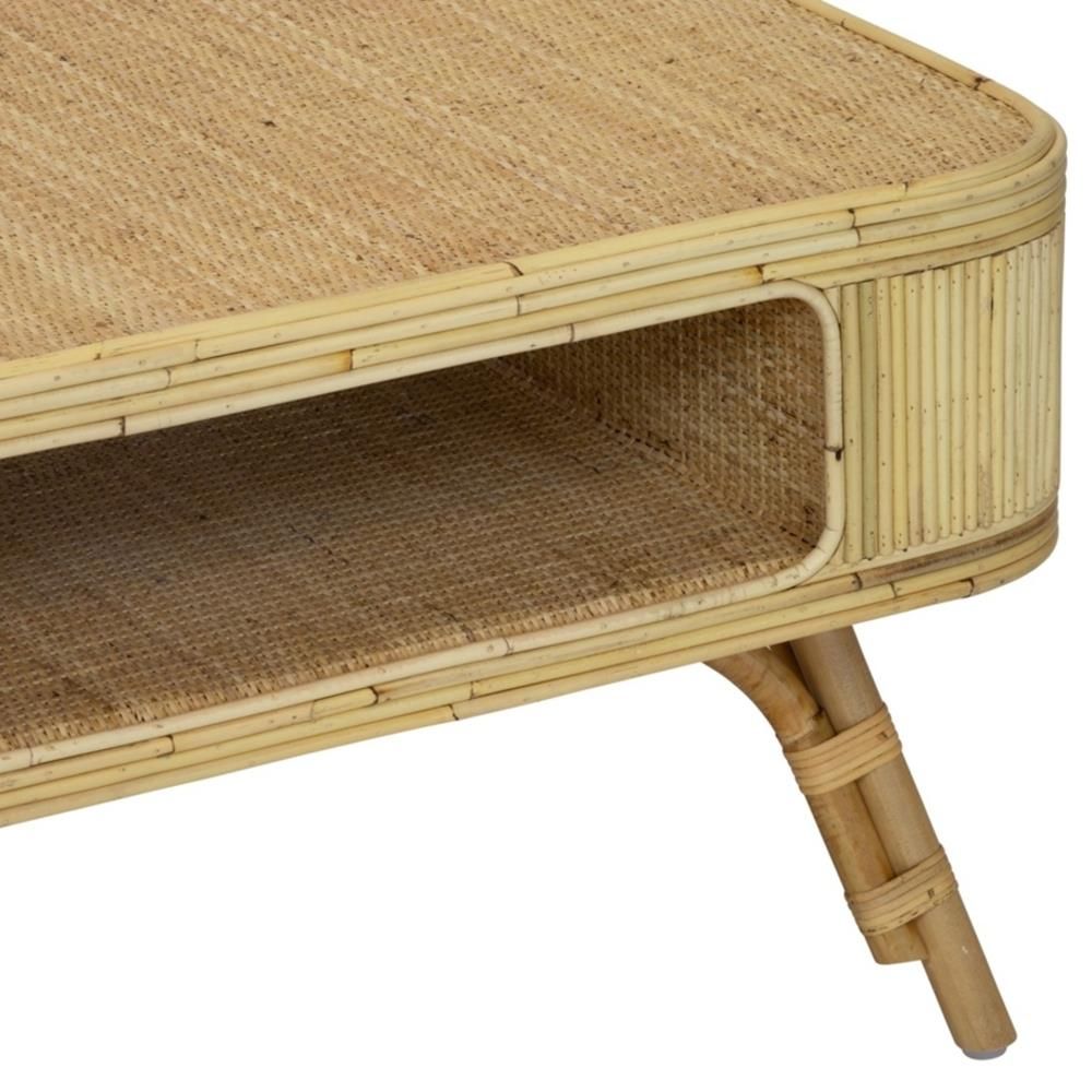 Selamat Bixby Coastal Natural Brown Rattan Rectangular Intended For Natural Seagrass Coffee Tables (View 8 of 15)