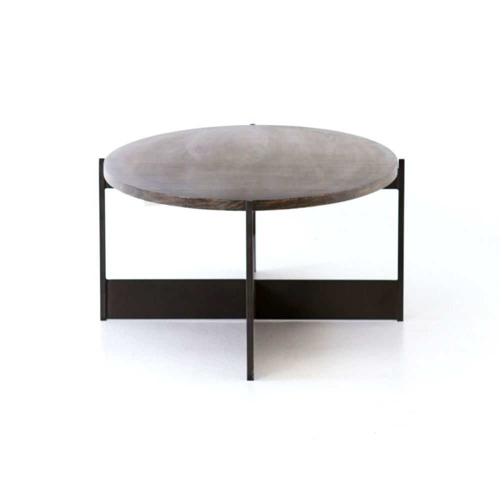 Shannon Oval Coffee Table In English Brown Oak | Coffee With Black And Oak Brown Coffee Tables (View 11 of 15)