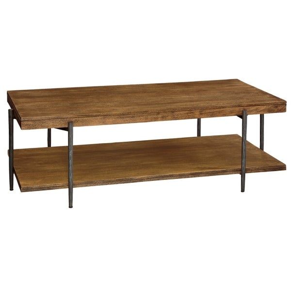 Shop 2 Shelf Solid Wood Coffee Table – Bedford Park In 2 Shelf Coffee Tables (View 1 of 15)