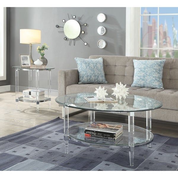 Shop Acme Polyanthus Coffee Table, Clear Acrylic, Chrome Within Clear Acrylic Coffee Tables (Photo 11 of 15)