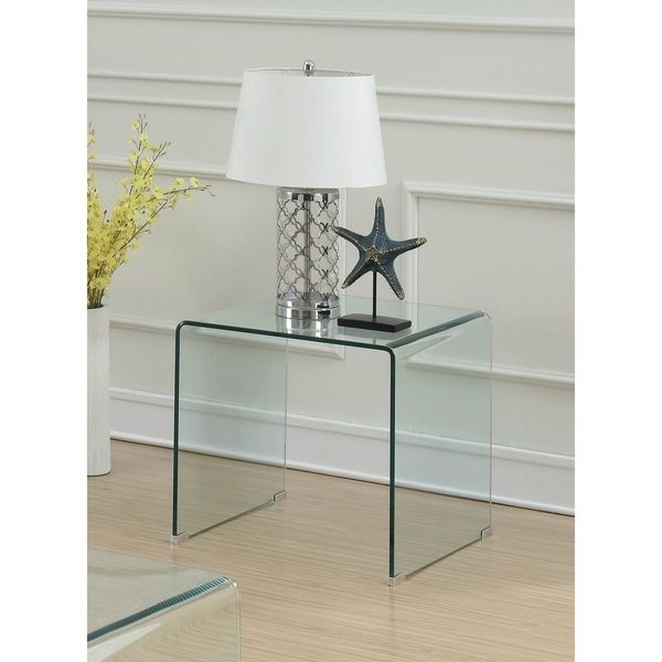 Shop Contemporary Clear Acrylic End Table – 22" X 22" X 22 With Gold And Clear Acrylic Side Tables (View 13 of 15)
