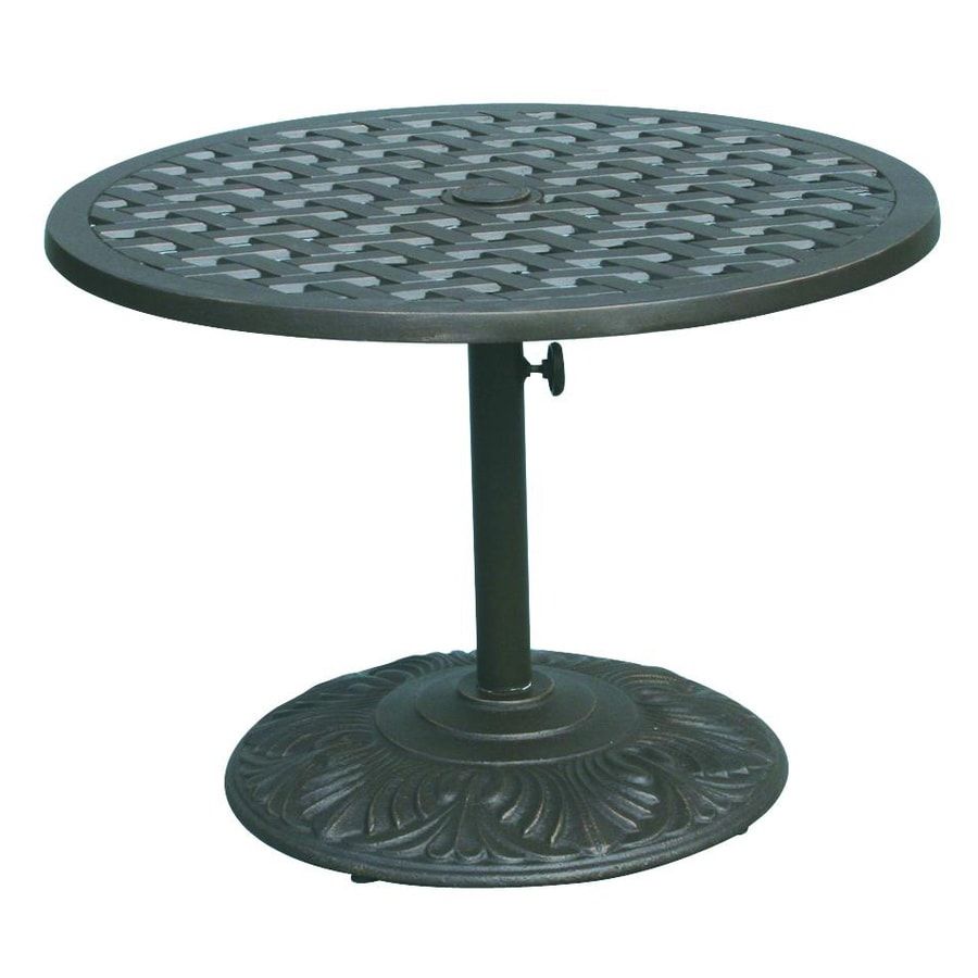 Shop Darlee Series 30 30 In W X 30 In L Round Iron Coffee For Round Iron Coffee Tables (View 12 of 15)