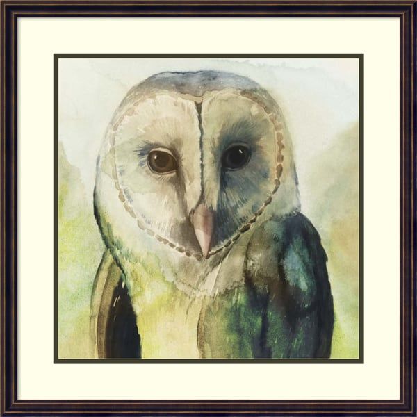 Shop Framed Art Print 'harlequin Hibou I Owl'grace With Regard To The Owl Framed Art Prints (View 14 of 15)