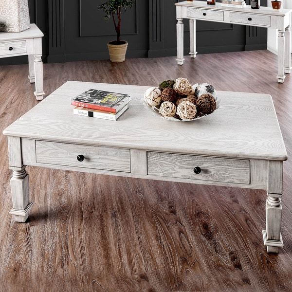 Featured Photo of The Best Antique White Black Coffee Tables