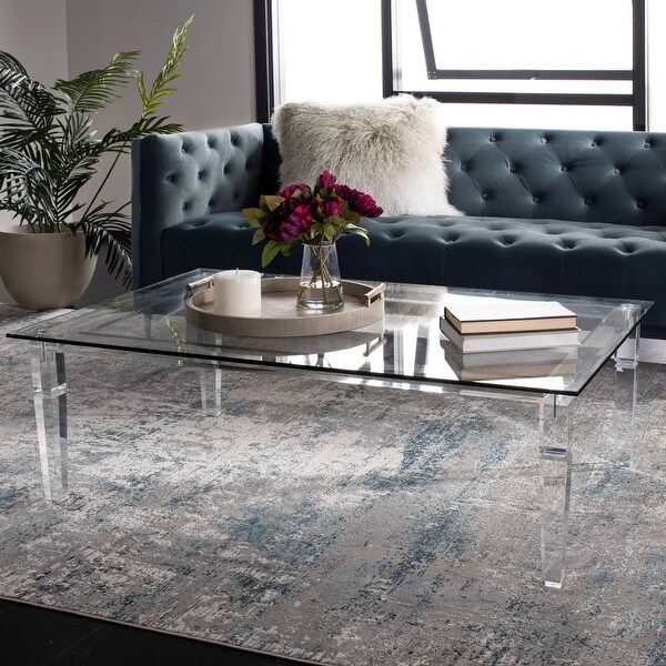 Shop Safavieh Couture Amelie Acrylic Coffee Table – Clear Regarding Acrylic Coffee Tables (View 4 of 15)