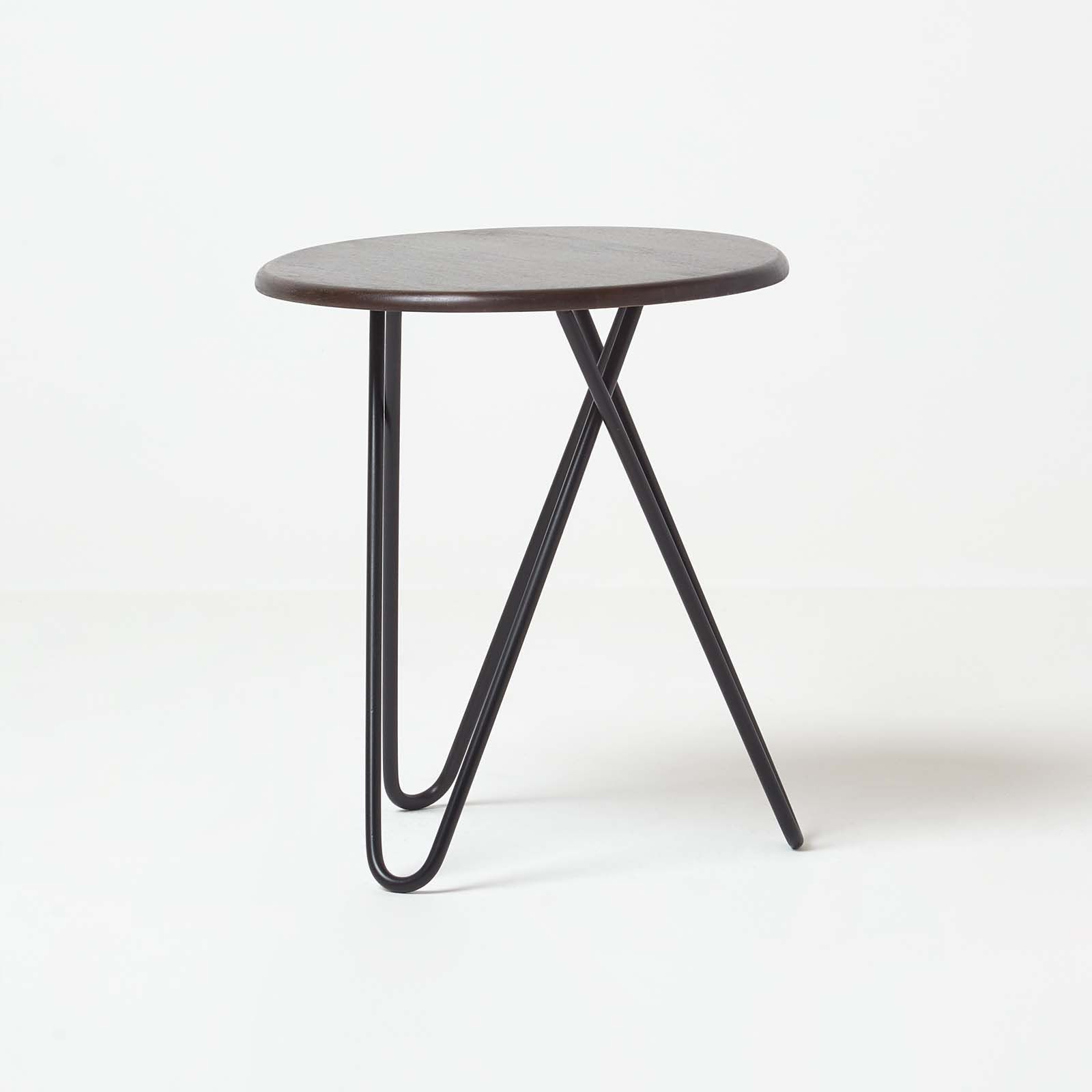 Soho Hairpin Leg Side Table, Dark Pertaining To Coffee Tables With Tripod Legs (View 2 of 15)