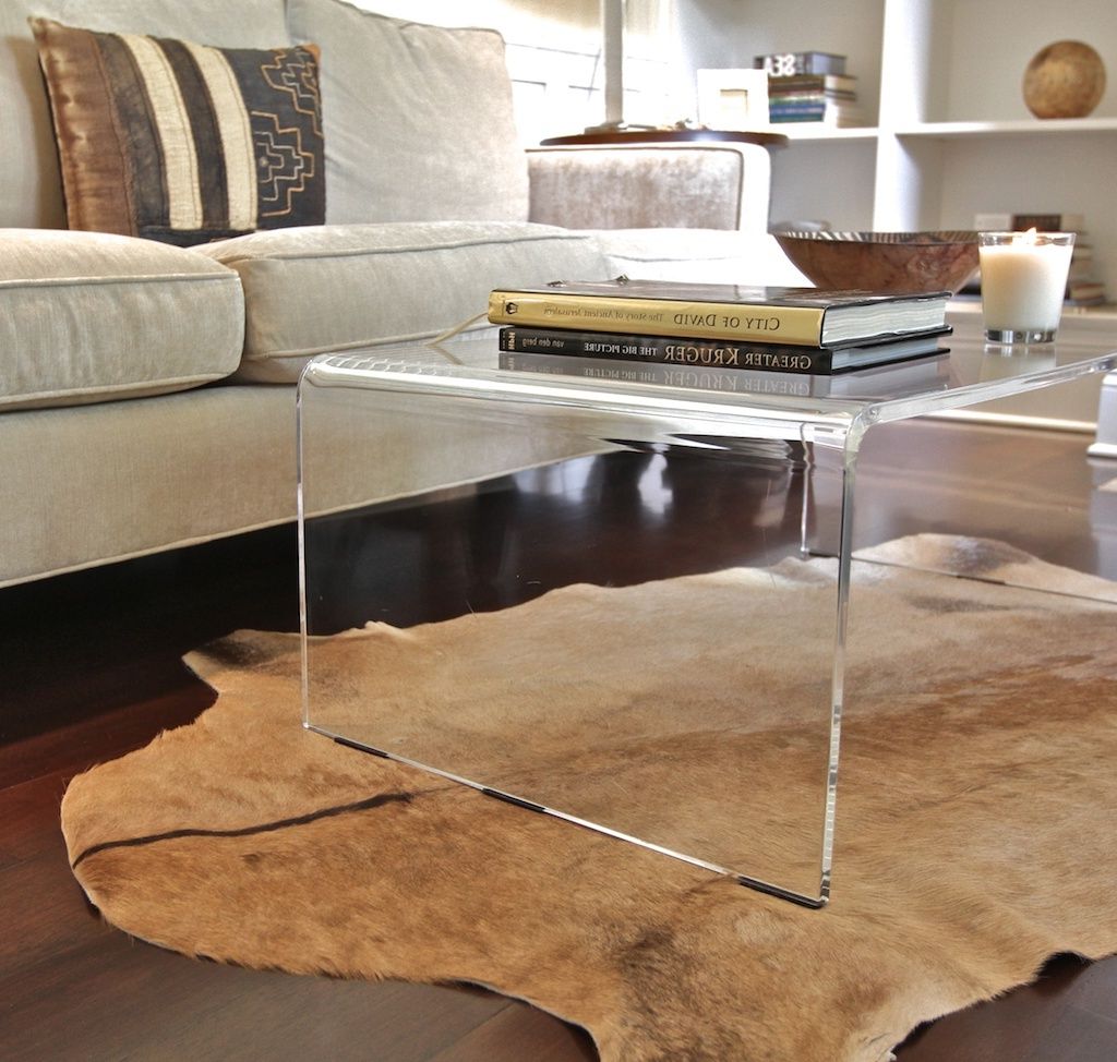 Square Acrylic Coffee Table | Roy Home Design With Silver And Acrylic Coffee Tables (View 9 of 15)