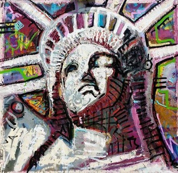 Statue Of Liberty Artmatt Pecson New York City Art Nyc Pertaining To Pop Art Wood Wall Art (View 13 of 15)