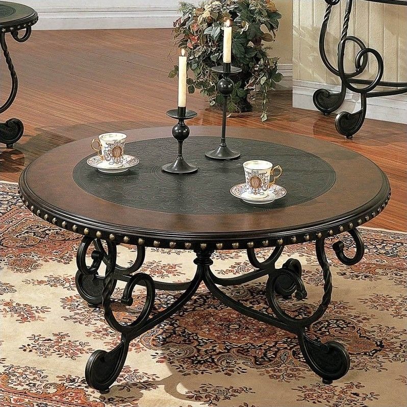 Steve Silver Company Rosemont Cherry Coffee Table With With Regard To Antique Silver Aluminum Coffee Tables (View 7 of 15)