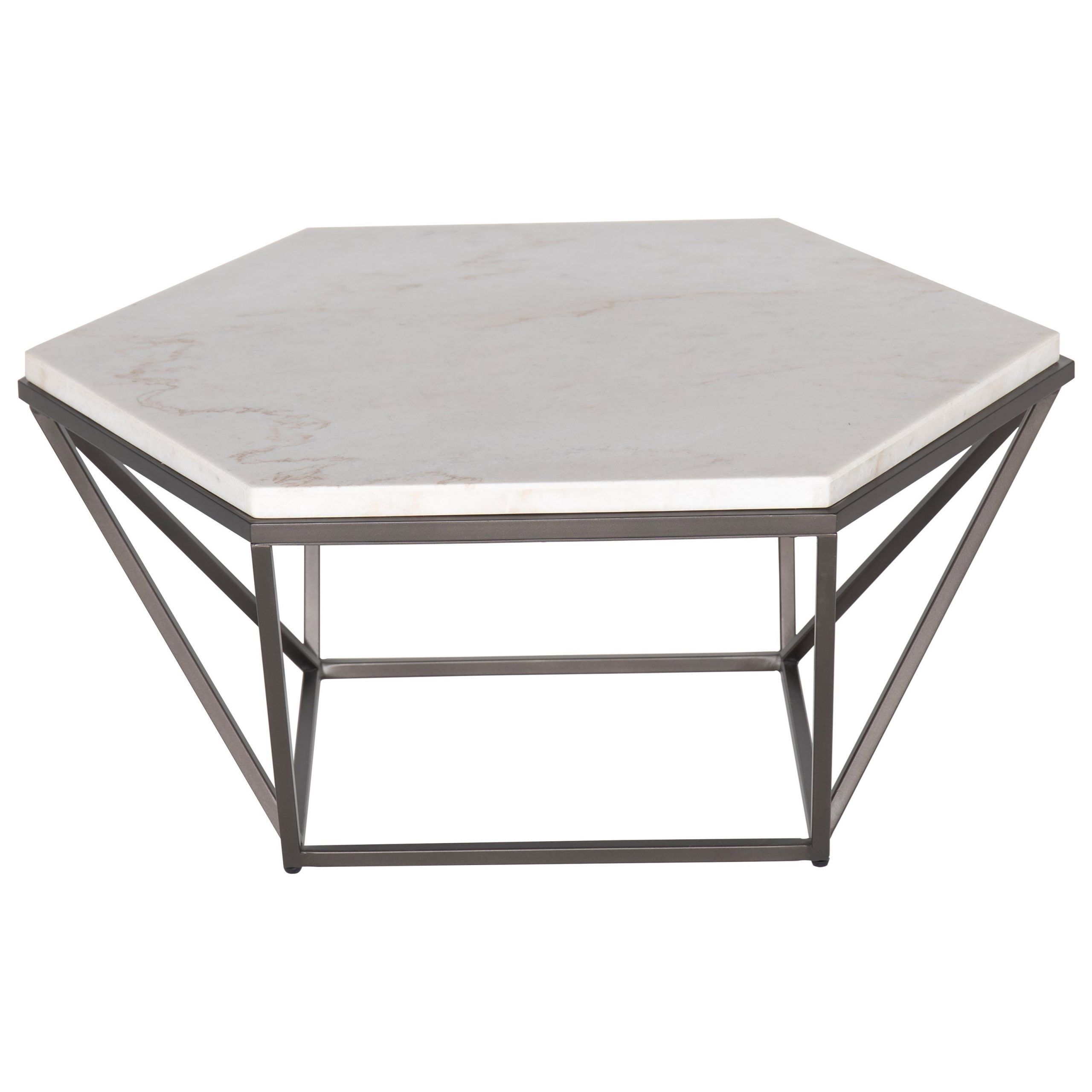 Steve Silver Corvus Contemporary Cocktail Table With Intended For White Grained Wood Hexagonal Coffee Tables (View 5 of 15)