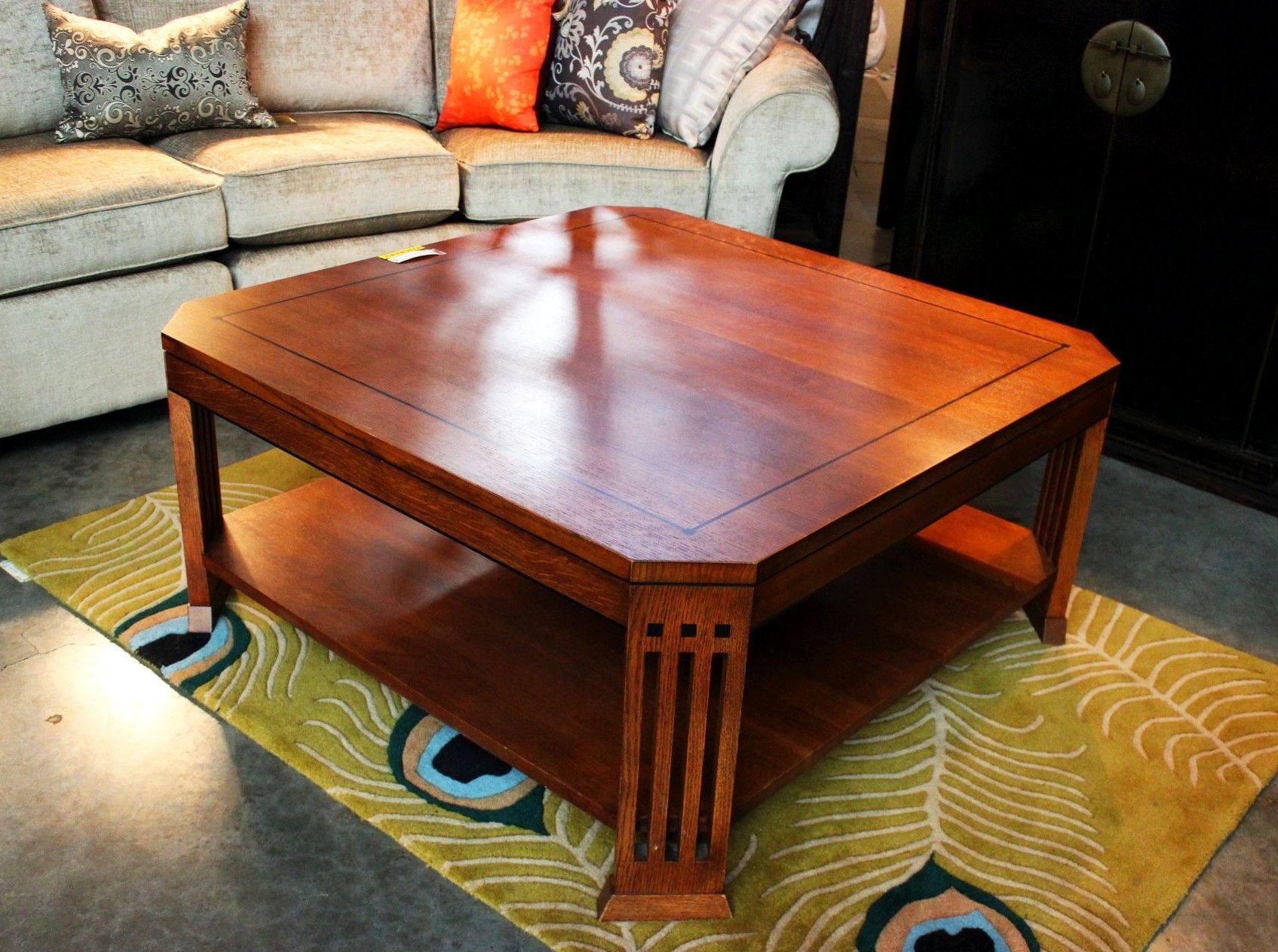 Stickley Mission Oak Coffee Table (sold) – Consignment Pertaining To Metal And Mission Oak Coffee Tables (View 4 of 15)
