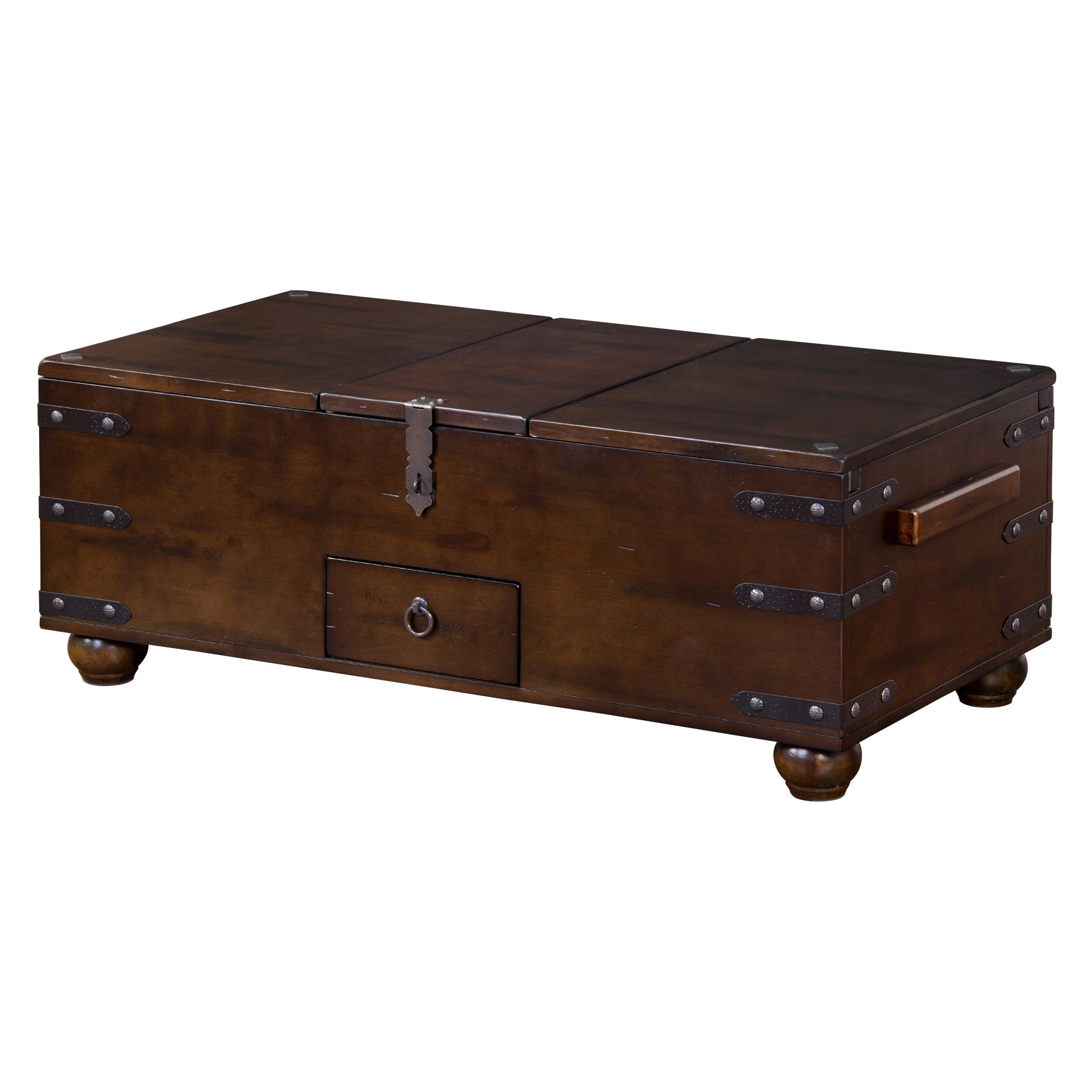 Sunny Designs Santa Fe Trunk Coffee Table – Coffee Tables Throughout Espresso Wood Trunk Cocktail Tables (View 13 of 15)