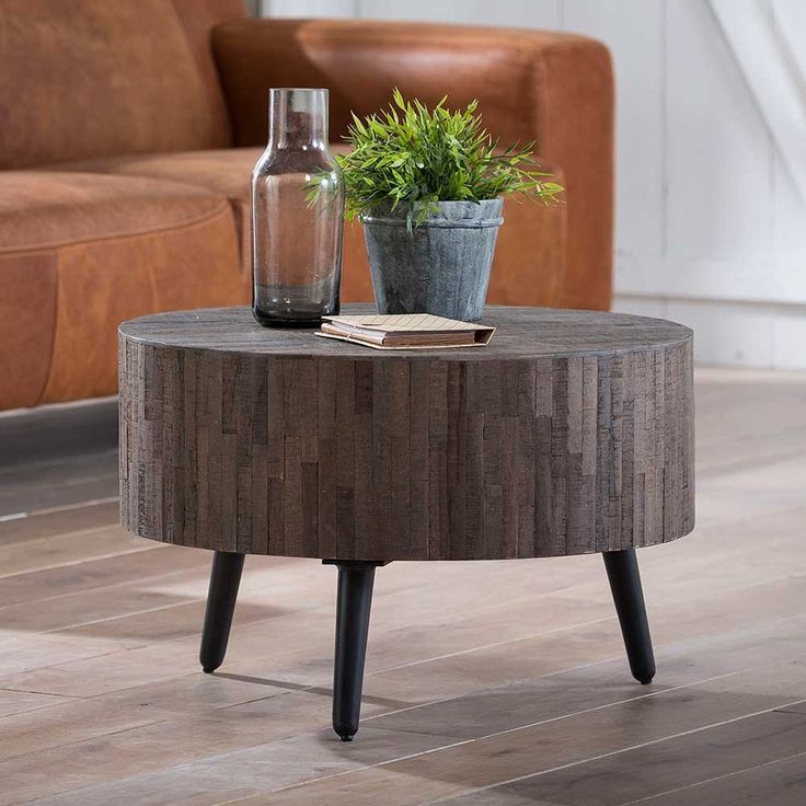 Teak Solid Wood And Metal Coffee Table Order Now At With Metal And Oak Coffee Tables (Photo 11 of 15)