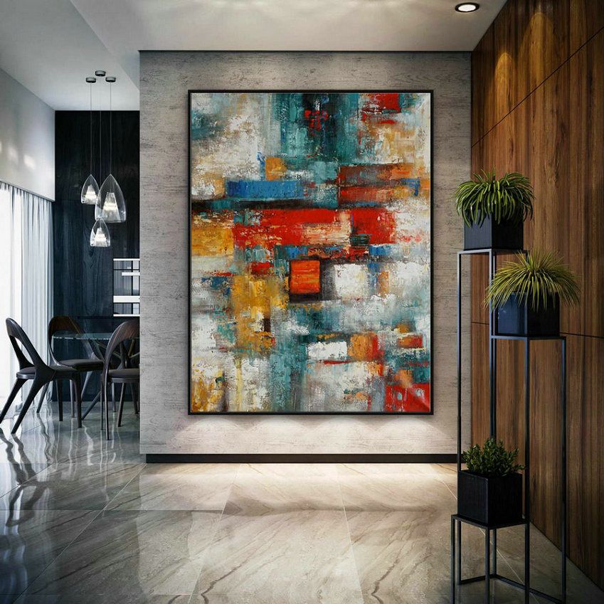Texture Modern Contemporary Abstract Canvas Wall Art Extra With Abstract Framed Art Prints (View 10 of 15)