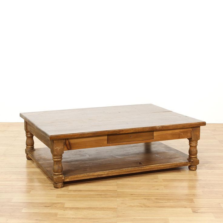 This Large Coffee Table Is Featured In A Solid Wood With A With Rustic Bronze Patina Coffee Tables (View 4 of 15)
