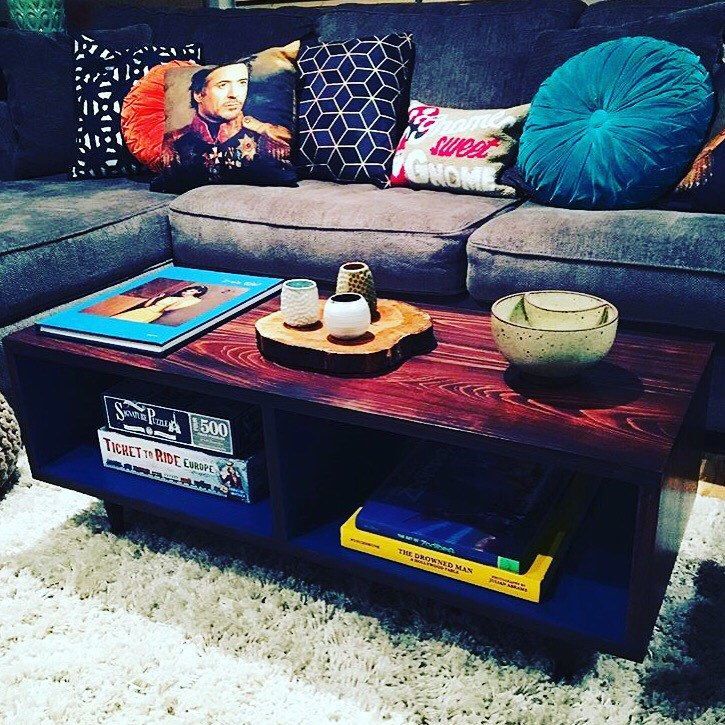 This Panola Coffee Table Was A Custom Order In Cherry Cola With Regard To Cobalt Coffee Tables (View 4 of 15)