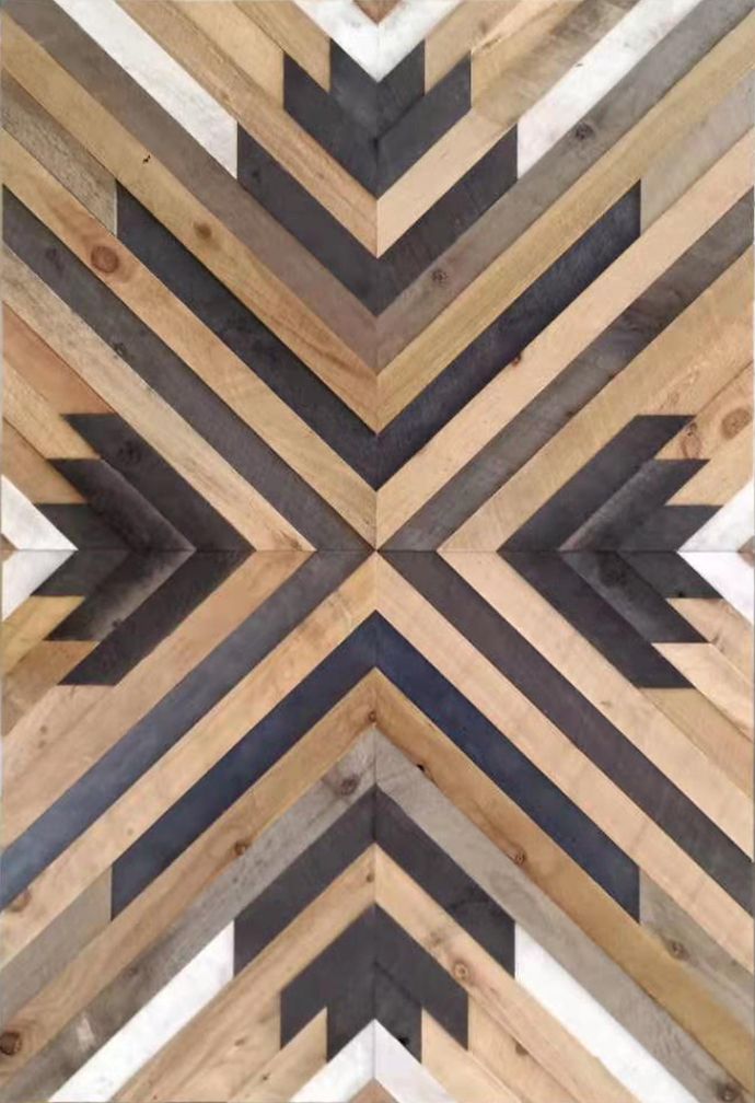 Tribal Wall Art From Recycled Mill Waste. | Solid Wood In Urban Tribal Wood Wall Art (Photo 15 of 15)