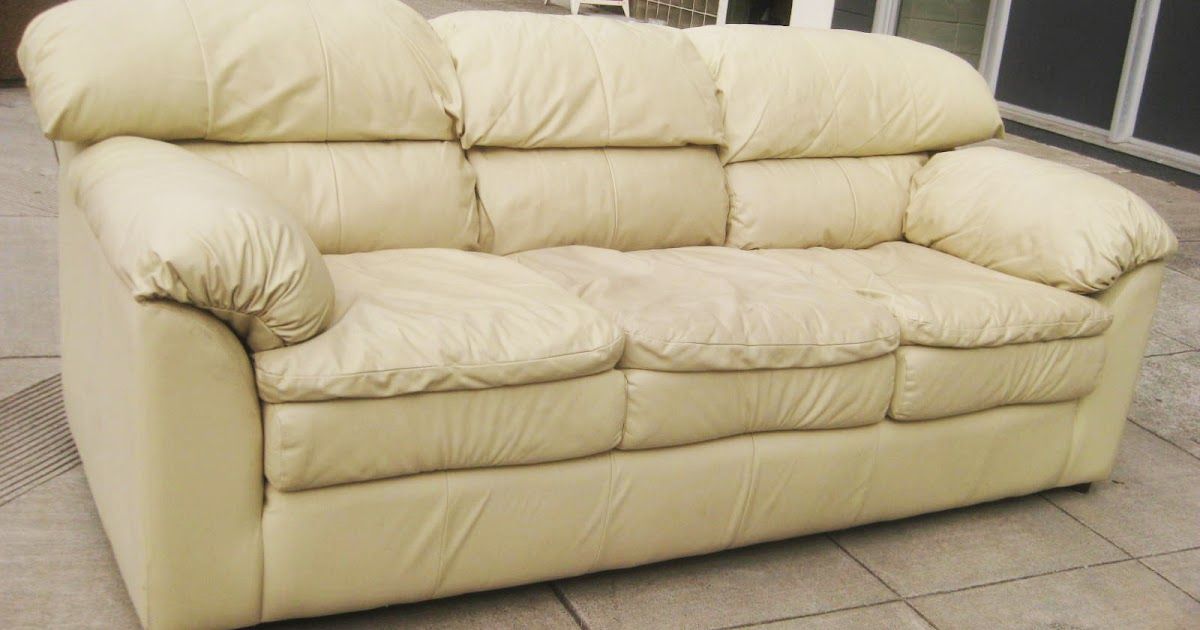 Uhuru Furniture & Collectibles: Sold – Beige Leather Sofa For Ecru And Otter Coffee Tables (View 10 of 15)
