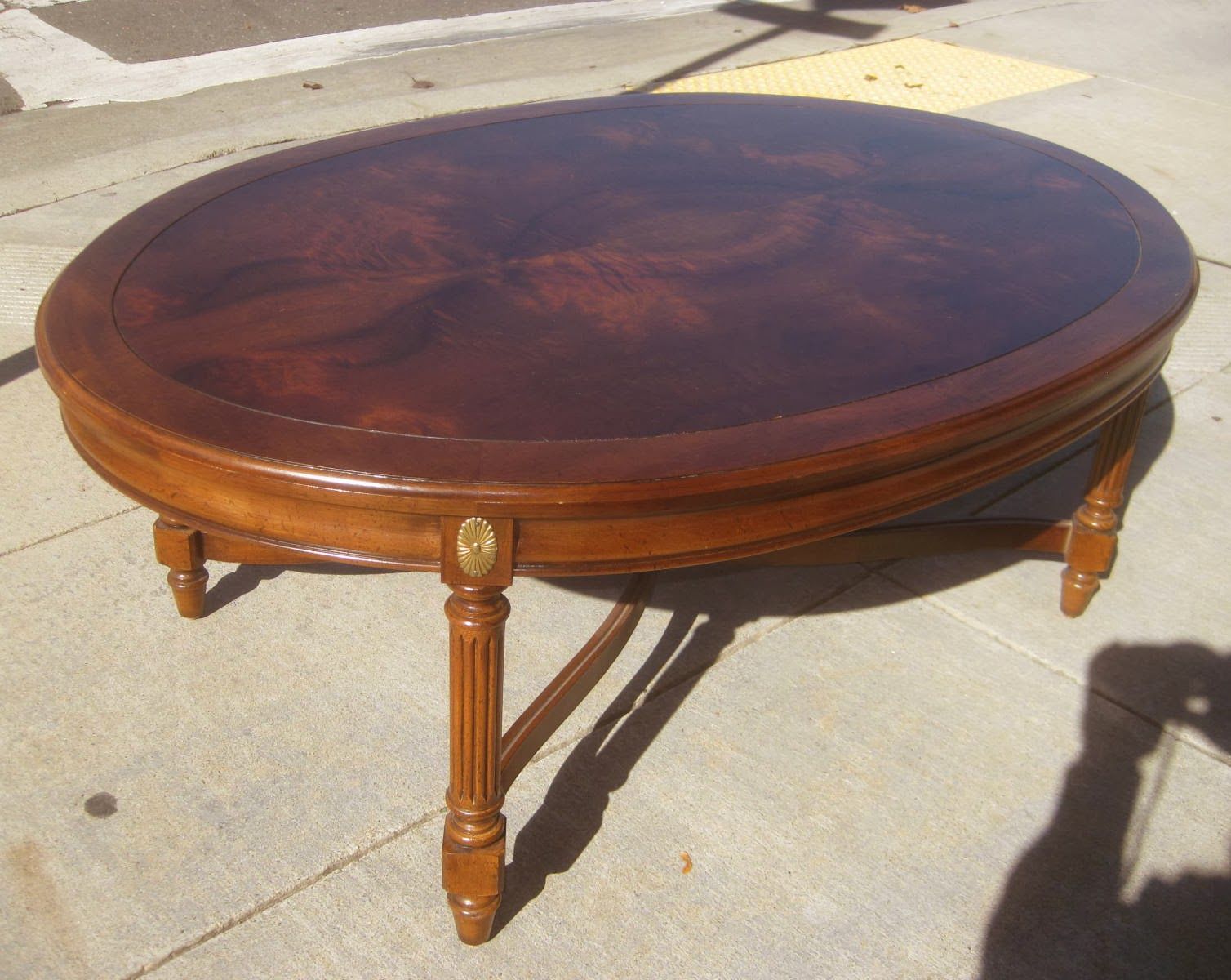 Uhuru Furniture & Collectibles: Sold – Burl Walnut Coffee With Regard To Hand Finished Walnut Coffee Tables (Photo 9 of 15)