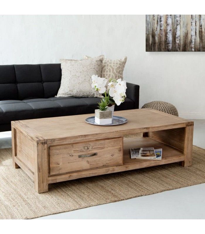 Vancouver Acacia Wood Coffee Table | Coffee Tables | Living Pertaining To Wood Coffee Tables (Photo 15 of 15)
