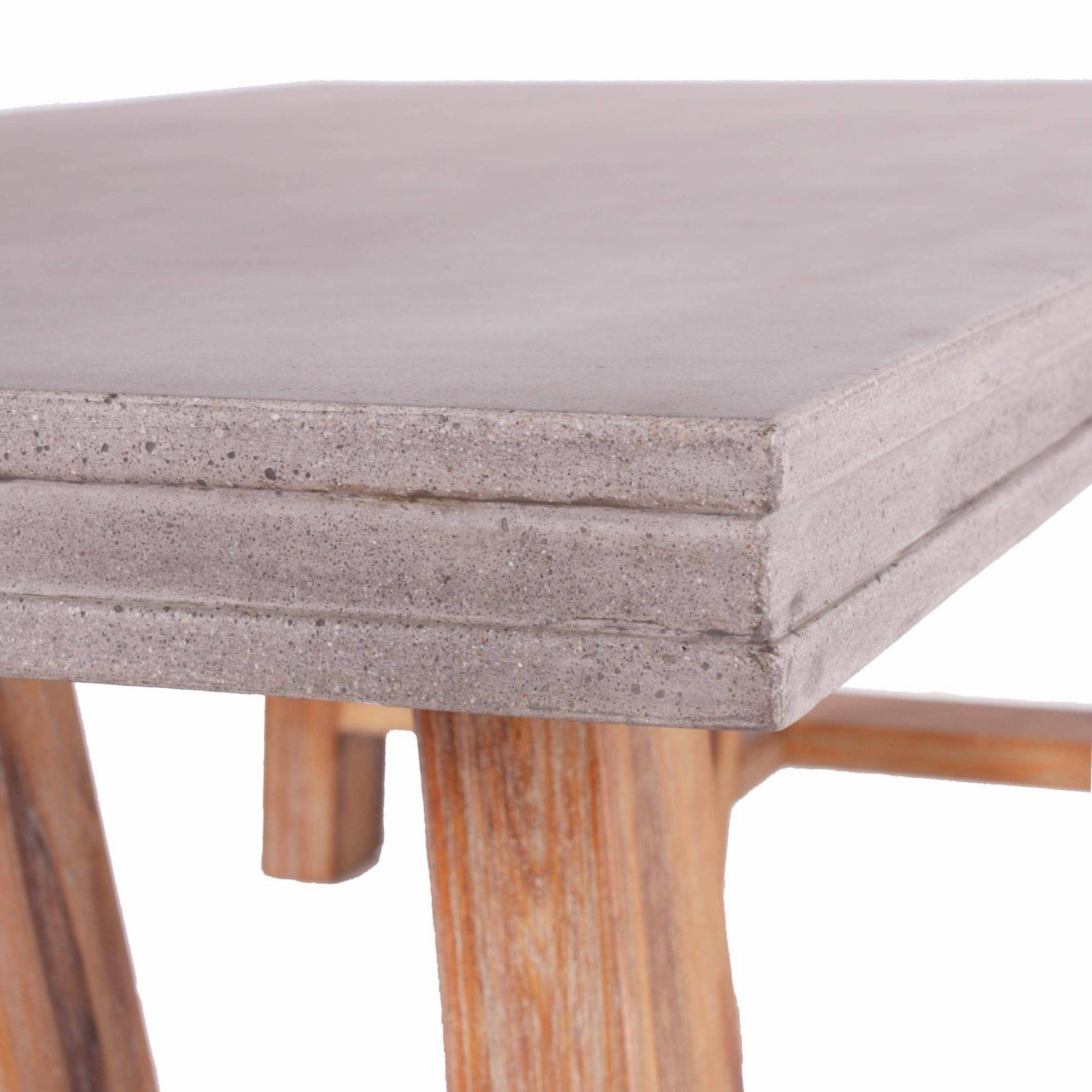 Vig Modrest Civic Modern Concrete & Acacia Coffee Table Pertaining To Modern Concrete Coffee Tables (View 15 of 15)