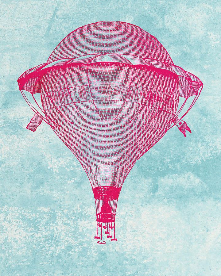 Vintage Balloon Digital Artworld Art Prints And Designs Inside Balloons Framed Art Prints (View 2 of 15)