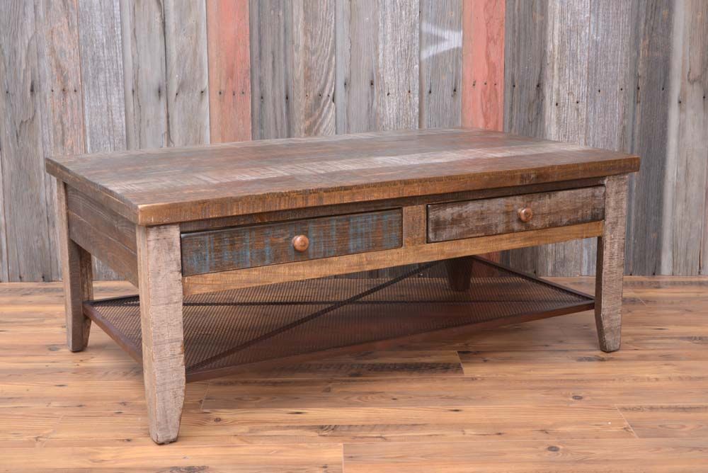 Vintage Coffee Table – Back At The Ranch Furniture For Smoked Barnwood Cocktail Tables (View 13 of 15)