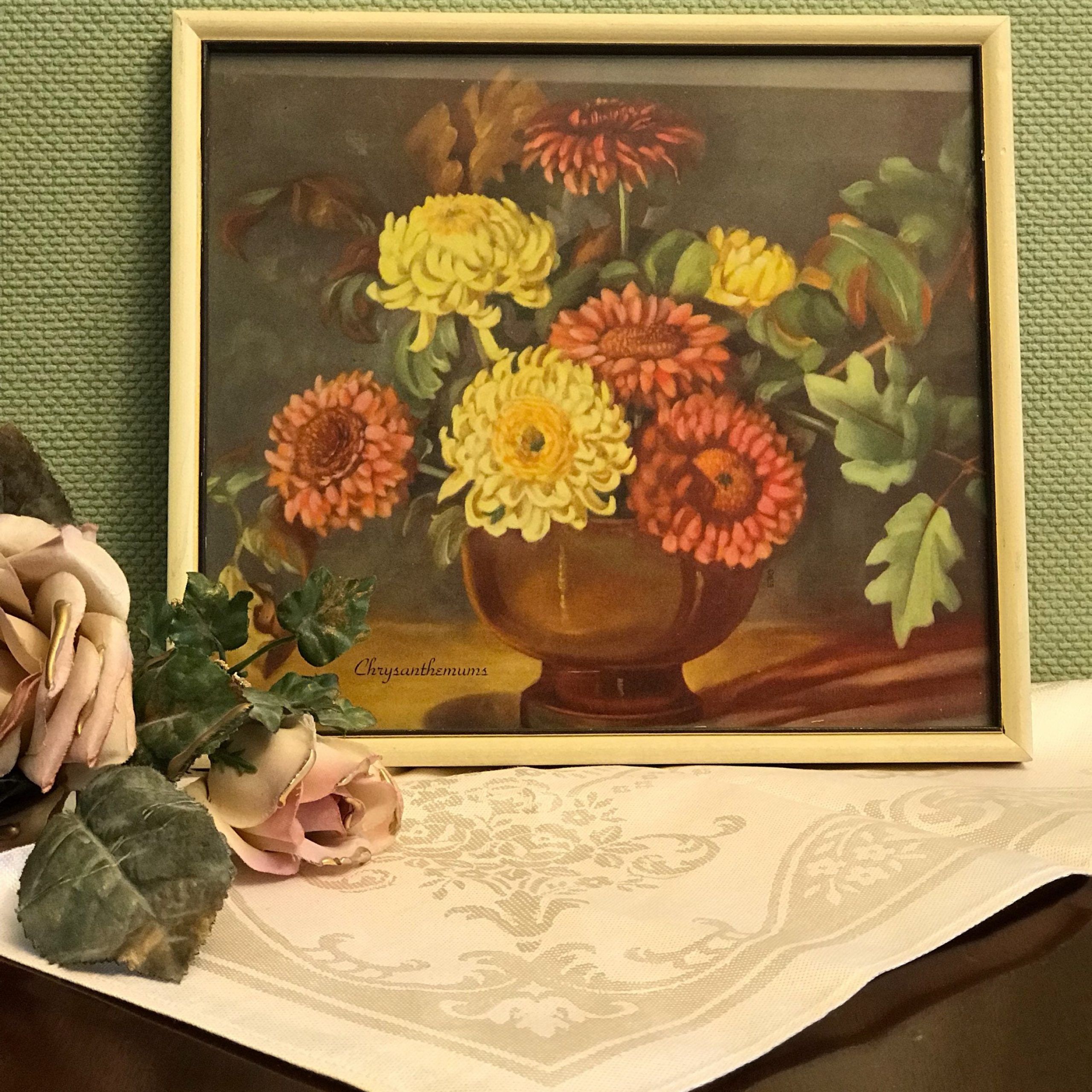 Vintage Floral Prints, Framed Under Glass Botanical Prints With Wall Framed Art Prints (View 2 of 15)