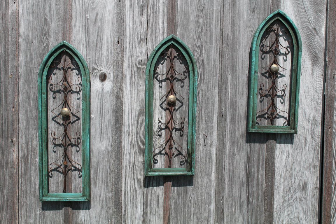 Vintage Wooden Cathedral Wall Art Wall Decor In 3 Sizes Inside Retro Wood Wall Art (View 3 of 15)