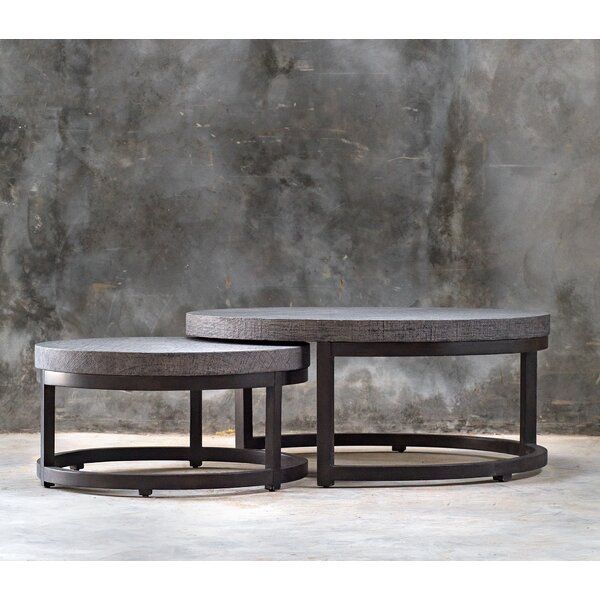 Violetta 2 Piece Nesting Tables | Coffee Table, Nesting Inside 2 Piece Modern Nesting Coffee Tables (View 15 of 15)