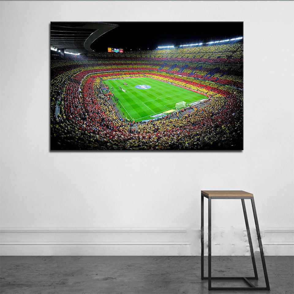 Wall Artworks Hd Prints Canvas Painting 1 Pieces Spain Fc Pertaining To Barcelona Framed Art Prints (Photo 7 of 15)